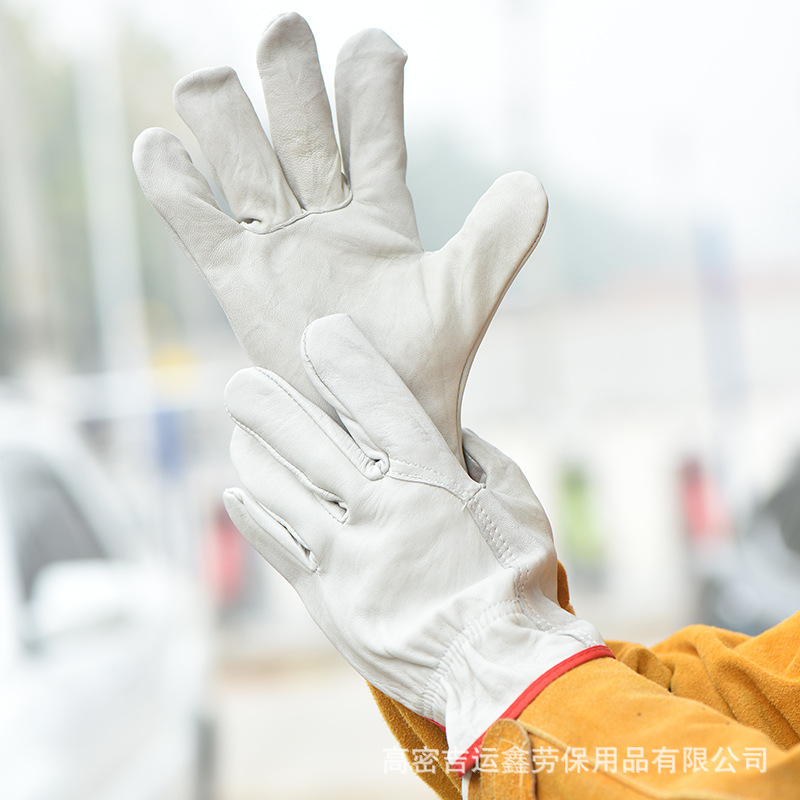 羊皮手套日常工作舒适保暖柔软防护现货劳保防寒