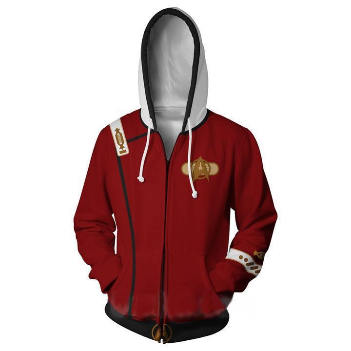 New Star Trek 3D Print Zipper Cardigan Hooded Sport Sweatshirt Jacket New Star Trek 3D Print Zipper Cardigan Hooded Sport Sweatshirt Jacket