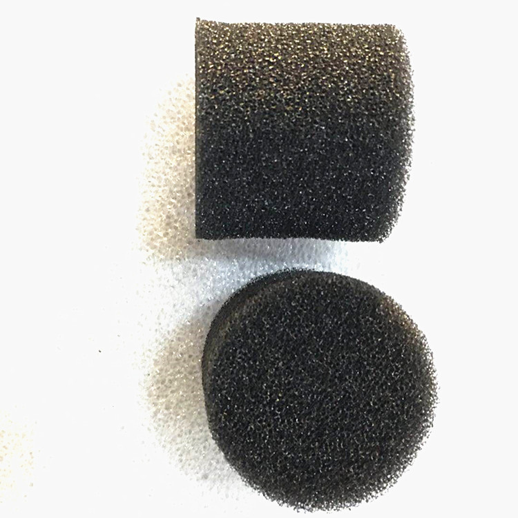 硅胶小章鱼洗脸绵 圆形柱体黑色小孔起泡PU海绵 清洁聚氨酯开孔棉
