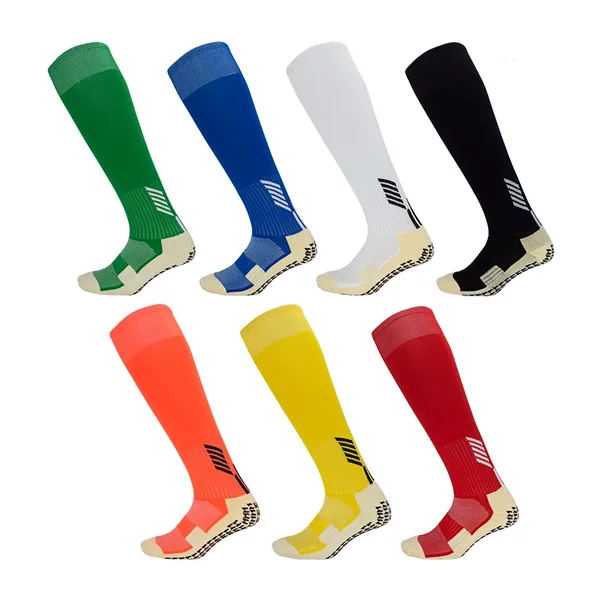 Non-slip Foot Socks Football Socks Nylon Towel Bottom Adult Long Tube Knee Breathable Sweat Absorbing Bike Motorcycle Riding Socks