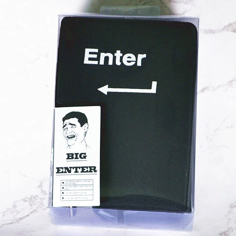 Подушка Enter Key USB Oversized для разрядки, эргономичная 3D пена для программистов