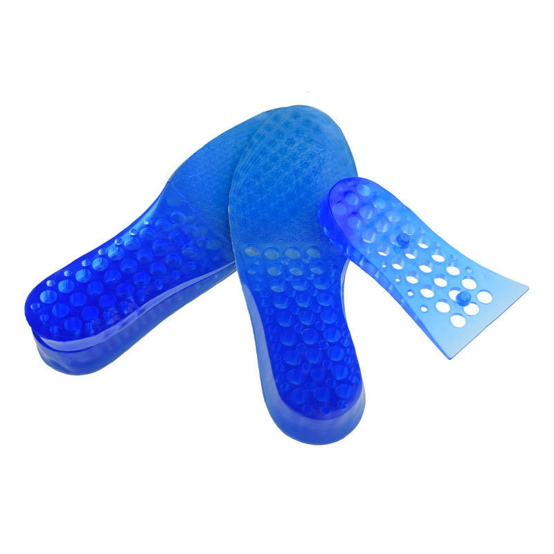 Suministro suave y cómodo GEL zapatos de aumento de altura plantilla al por mayor durable antideslizante de silicona elástica aumento de altura almohadilla completa