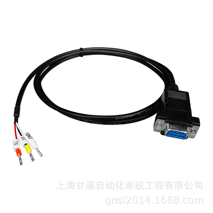 泓格CA-0910串口RS-232通讯1米9针D型母头3线制CAN总线1M电缆