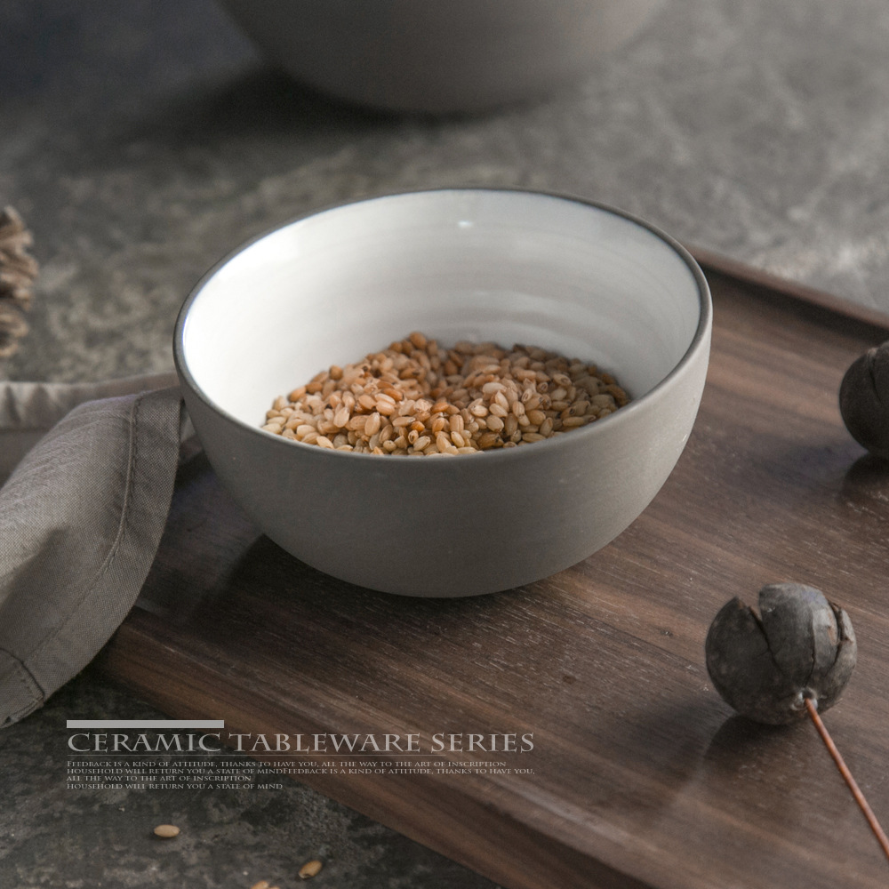 Nórdico simple serie vajilla de cerámica decoración de la Mesa placa plana de disco grande Placa de carne occidental