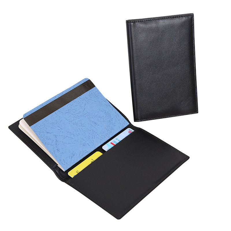 New cowhide passport bag multifunctional bank card passport protection leather case travel passport holder factory wholesale wholesale