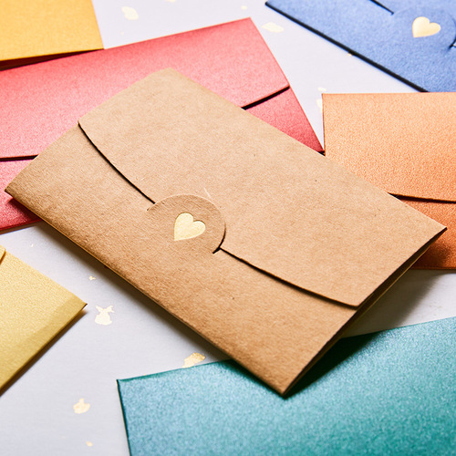 Western-style color envelopes can be added with LOGO, pearlescent paper envelopes, love stamping envelopes, high-end postcard envelopes