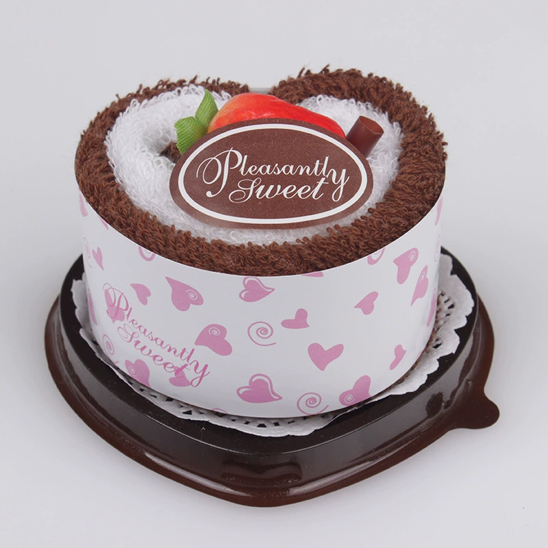 Полотенце для торта с двойным сердцем в рулоне хлопок подарок на День Святого Валентина подарок Праздничная игра награда праздничное украшение доступно для оптовой продажи