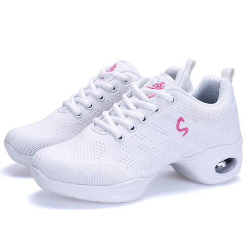 Square dance shoes sailor spring ghost step dance shoes for women adult fly mesh breathable dancing women's shoes soft bottom new style