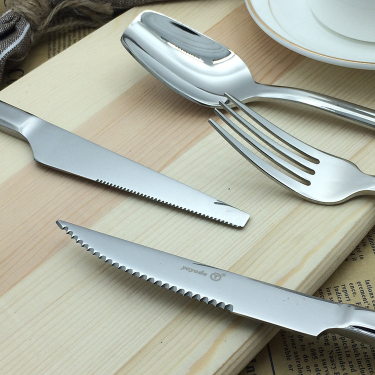 Bestiksæt i rustfrit stål ridder design bordbestik_voghion.com