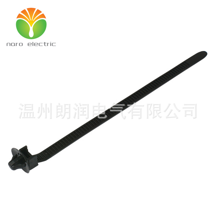 汽车扎带  带箭头和圆盘的固定扎带 ZDG155X6.4/PP1002301