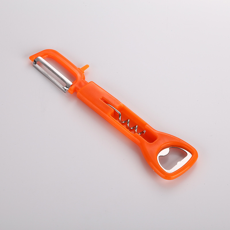 Cocina gadget abridor de botellas de vino de acero inoxidable abridor de cerveza multifunción anti-scald Bowl clip Peeler