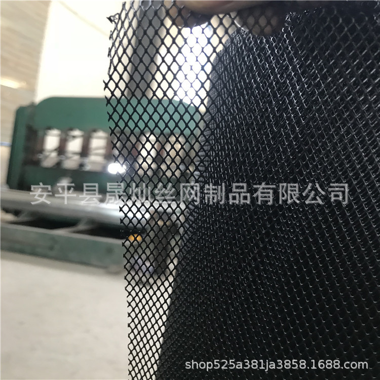 冲压菱形小孔钢板丝网不锈钢拉伸网风机护罩铁板丝网喷塑小网片