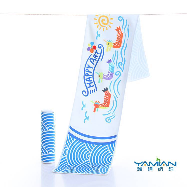 Customized Microfiber Sports Towel Outdoor Group Sports Towel Absorbent Sweat Quick-drying Material Support Personalization