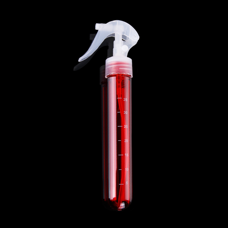 Suministro directo de fábrica pulgar regadera color transparente dedo botella de pulverización de alta presión Barbero regadera portátil herramientas de peluquería