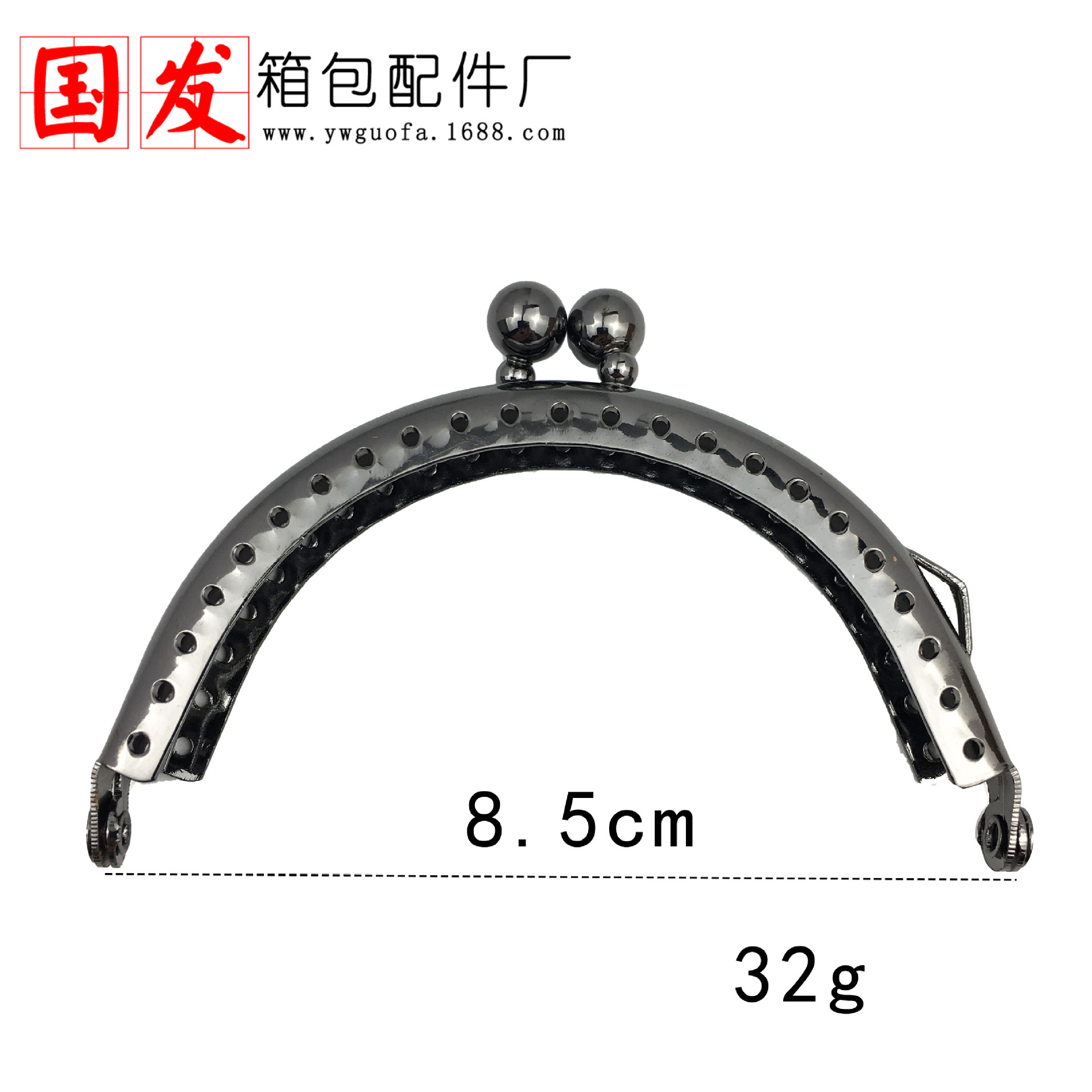 Sin stock, puede hacer productos: 8.5CM semicircular tamaño brillante oro de cabeza de goteo creativo oro de cabeza de goteo