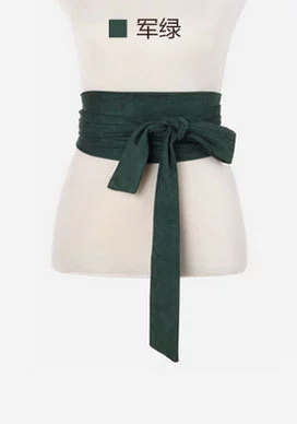 (Cross-border trading), velvet retro universal waist belt with bow
