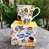 Exit Japan's tail Crystal Single Shinko Dynamic Superman Noda New Nostalgia Ceramic Cup Mark Cup cartoon cup