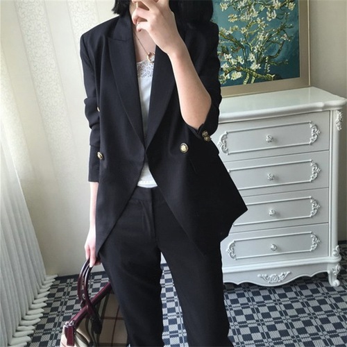 XZ002 bell-bottomed pants suit-suit jacket plus size fat mm age-reducing two-piece professional wear bell-bottomed pants suit