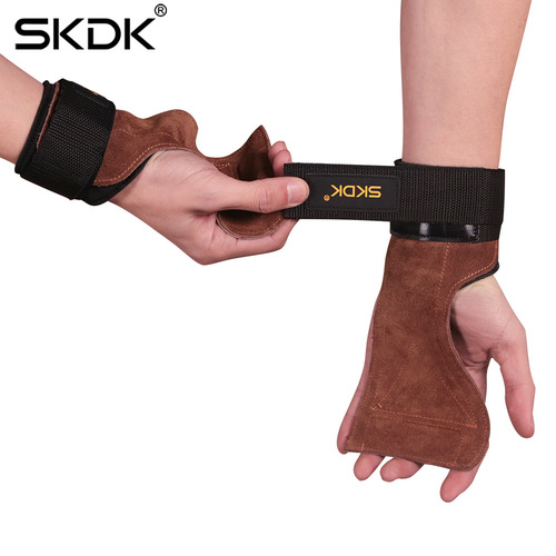 Fitness Palm Guard Cowhide Palm Guard Equipment Non-Slip Wear-Resistant Wrist Guard Deadlift Grip Band Cross-border Dropshipping