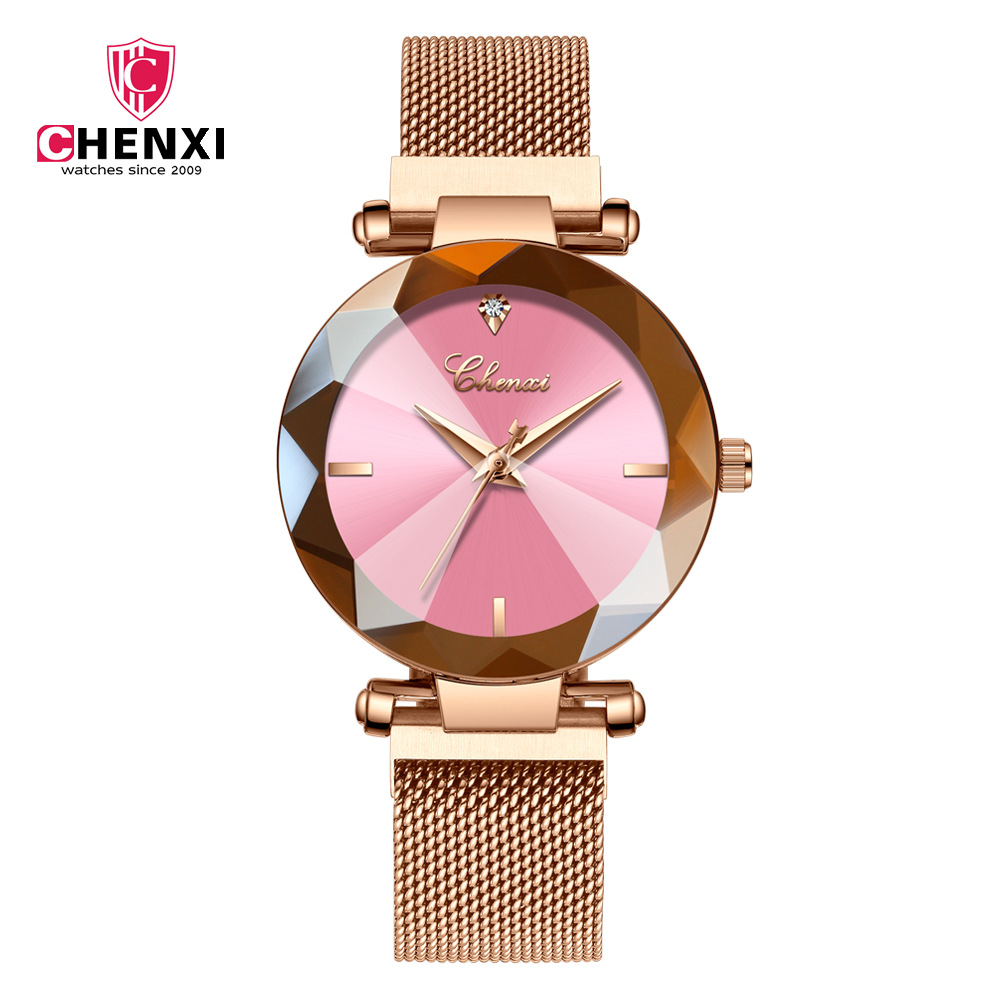 TikTok Hot Cross-border Explosions Fashion Watch Magnetic Mesh Band Watch Women's Brand Quartz Watch Women's Internet Celebrity Watch