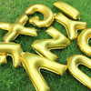 Silver balloon, golden layout, decorations, 16inch, English letters, pink gold