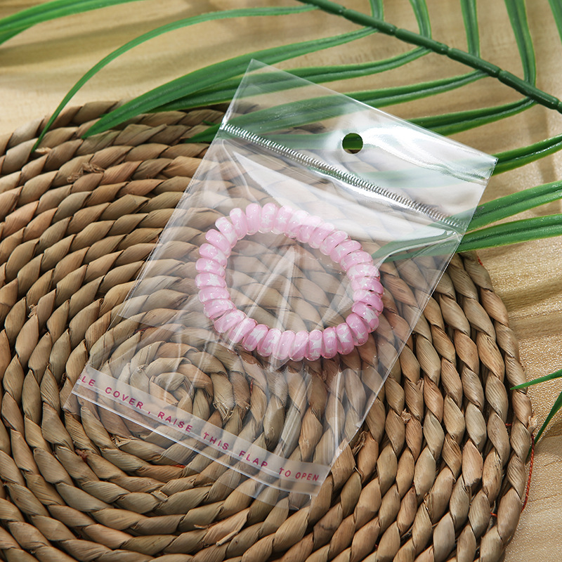 OPP titular de la tarjeta bolsa transparente agujero colgante bolsa autoadhesiva engrosada blanco titular de la tarjeta bolsa de embalaje pendientes bolsa de la joyería en stock al por mayor