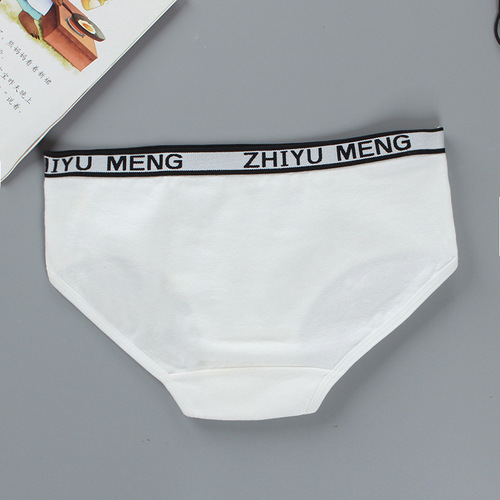 Girls underwear 15 cotton letters for older children 13 years old high school birthday Korean version 14 briefs students 11 children