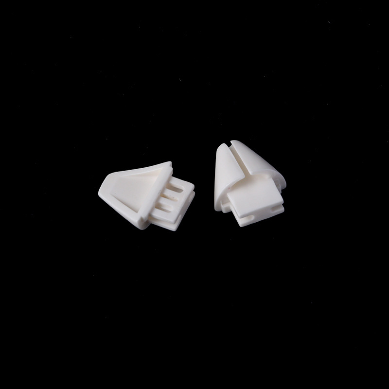 导丝器氧化铝99瓷纺织导纱钩宽度12.8长16.5安装孔5.2中间孔