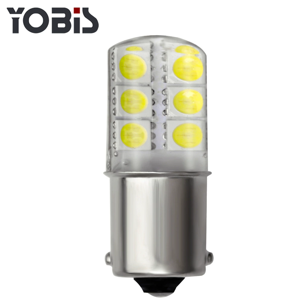 Светодиодный автомобильный светильник высокой яркости Yobisi S25-1156-5050-12SMD Силиконовый мощный светодиодный светильник угла поворота рулевого колеса
