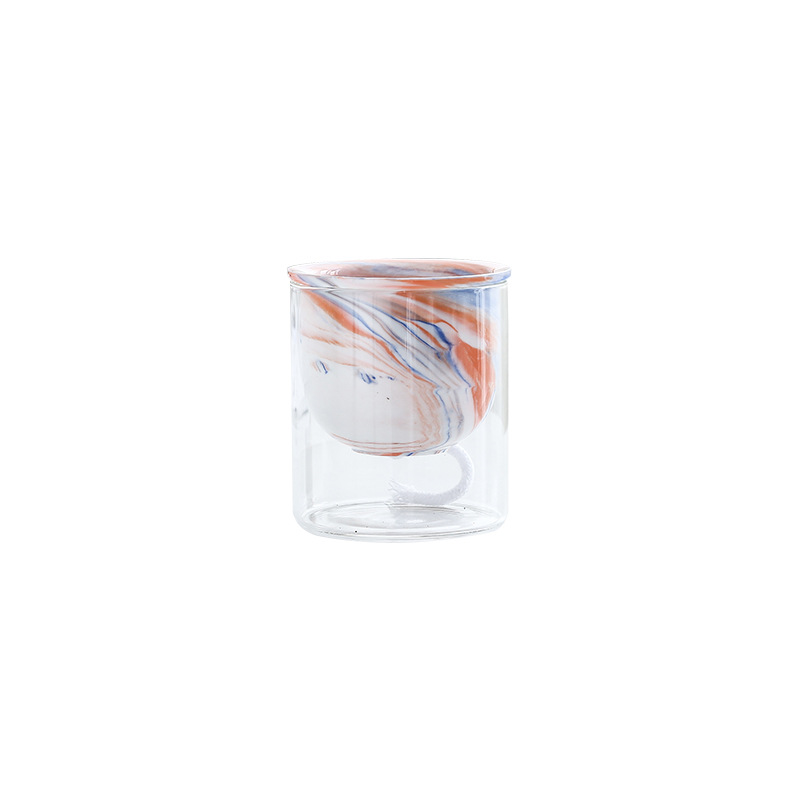 Creative marble ceramic glass flowerpot for home use