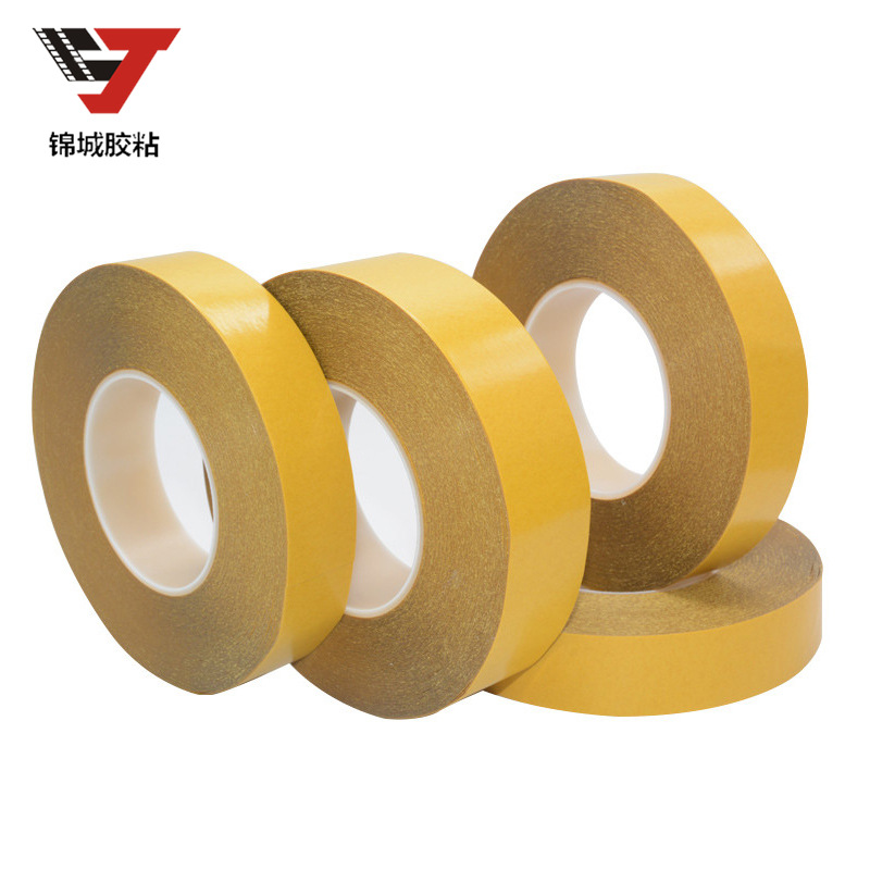 Jincheng adhesivo corona 7965 transparente 0.205mm super fuerte PET alta temperatura resistente inconsútil cinta de doble cara