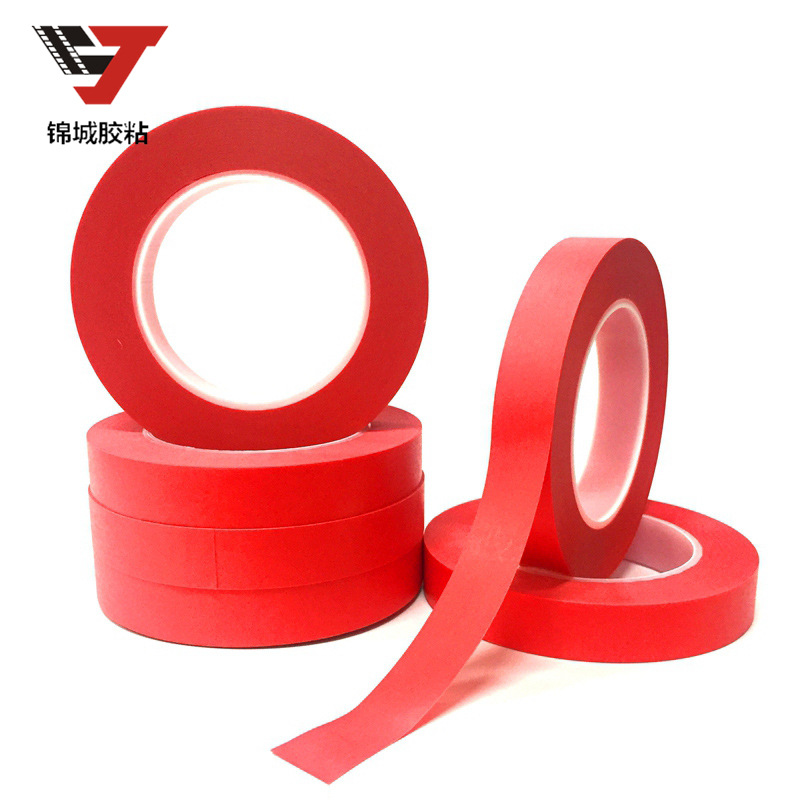 Jincheng adhesivo de alta temperatura resistente belleza roja pintura placa de circuito sin fisuras blindaje PCB tablero compuesto cinta adhesiva papel