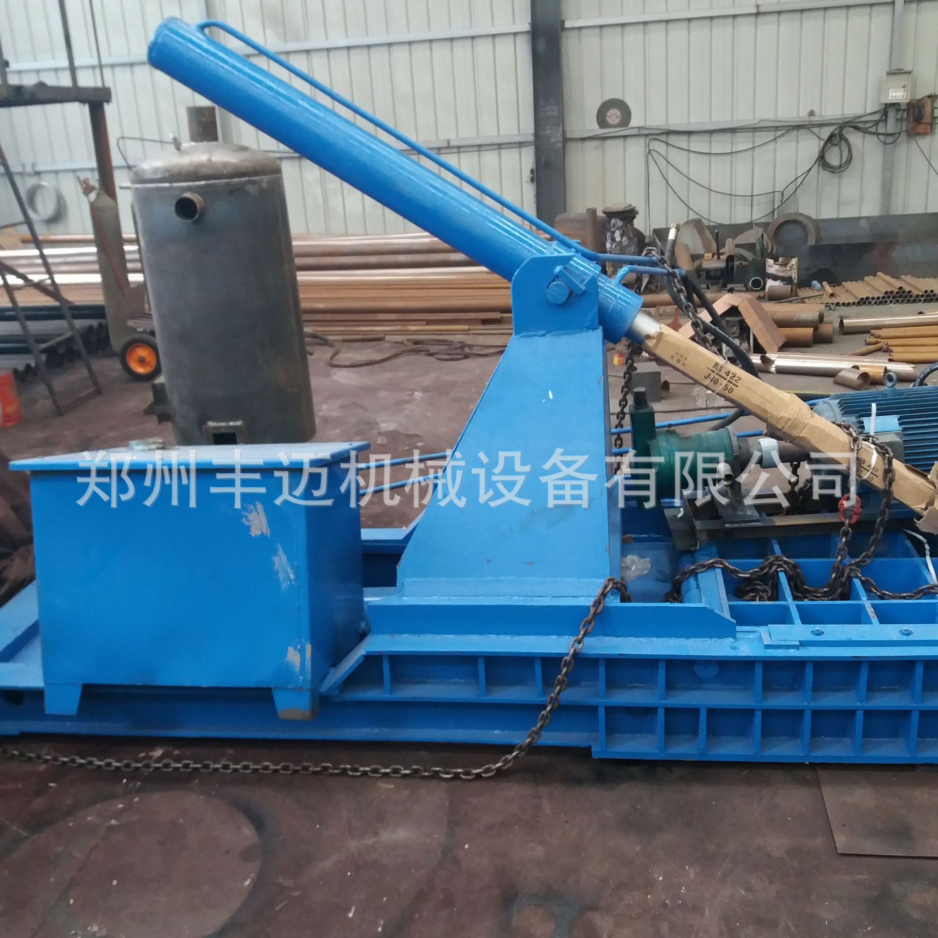 密封好小型废旧金属压块机 型号全卧式液压钢丝压块机 铁皮压块机