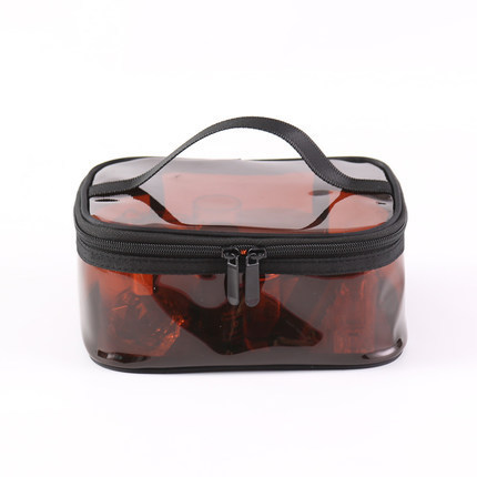 INS estilo bolsa de cosméticos transparente traje de viaje portátil de gran capacidad bolsa de lavado impermeable Fundación lápiz labial de almacenamiento