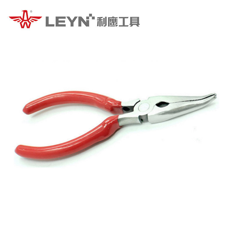 利鹰源头厂家45#碳钢二次热处理5寸迷你钳子弯尖嘴钳子精密剪切