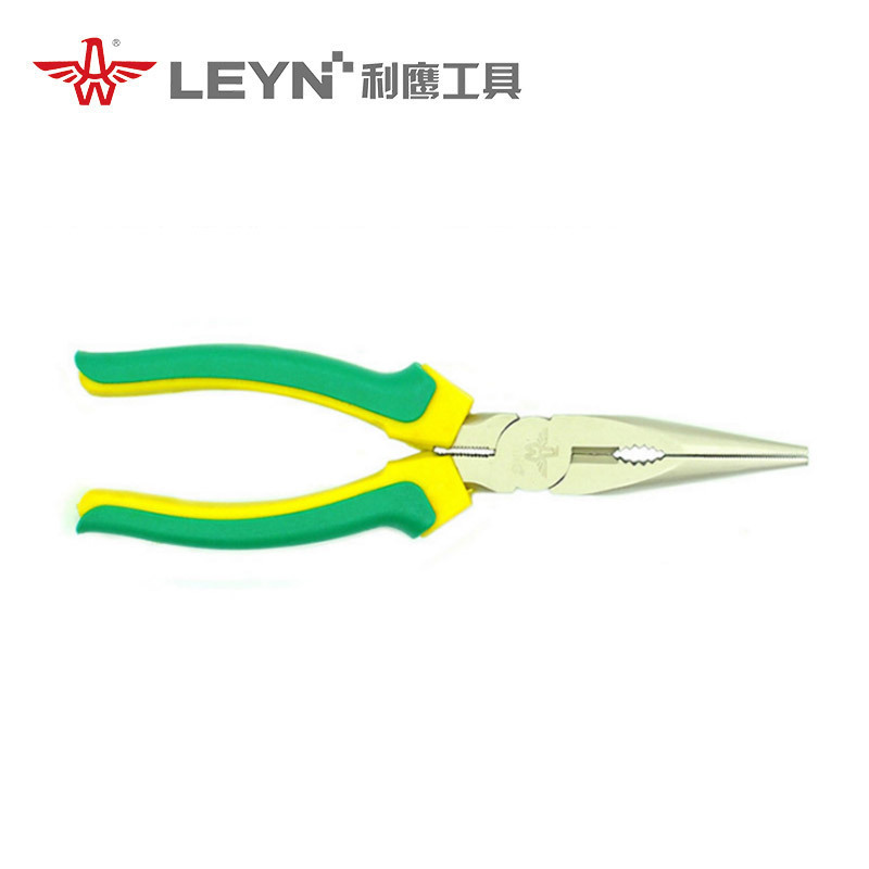 邵东五金厂家直销 6 8寸美式工业级镀镍香蕉柄尖嘴钳利鹰工具