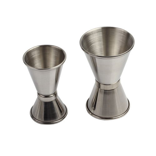Stainless steel measuring cup, measuring glass, ounce cup, cocktail, beverage, liquid measuring cup, two-ended cup, 15/30 ml
