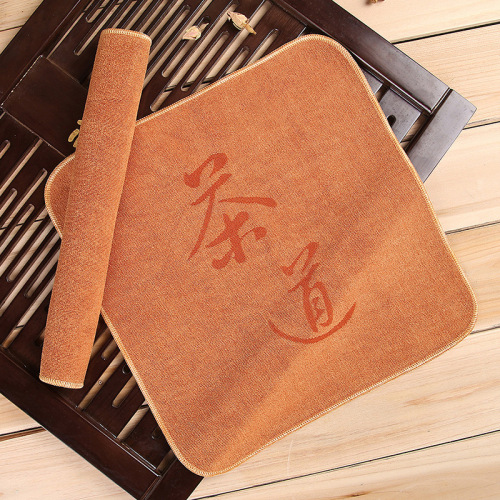 Encrypted fiber tea towel absorbs water and can be customized with LOGO Tea set scrubber cleaning towel 30x30cm factory wholesale direct supply