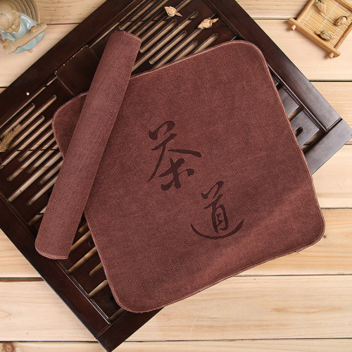 Encrypted fiber tea towel absorbs water and can be customized with LOGO Tea set scrubber cleaning towel 30x30cm factory wholesale direct supply