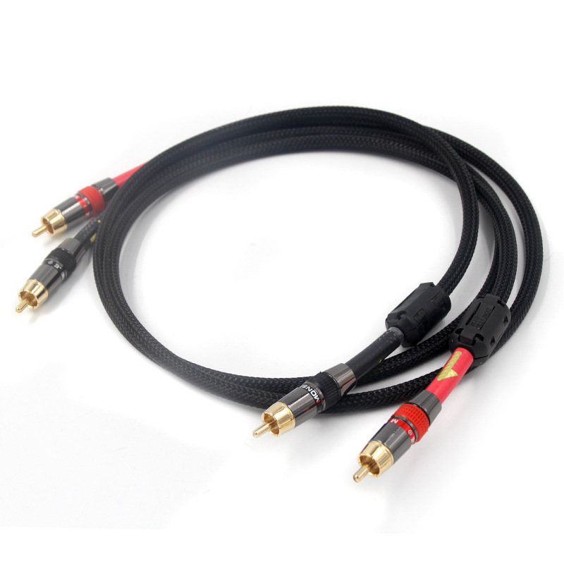 フィーバーグレードの高純度銅ダブル RCA ダブルロータス信号オーディオケーブル赤と白のアンプオーディオケーブル高忠実度|undefined