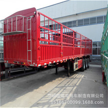 出口13米鹅颈高栏半挂车整车价格 轻型厂配标准