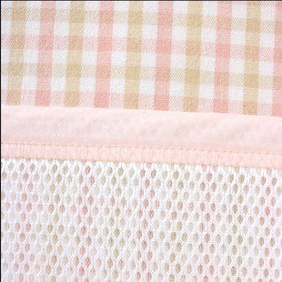 Wholesale children's Ramie 3D mesh fabric supply powder blue Ramie mat fabric width 210cm