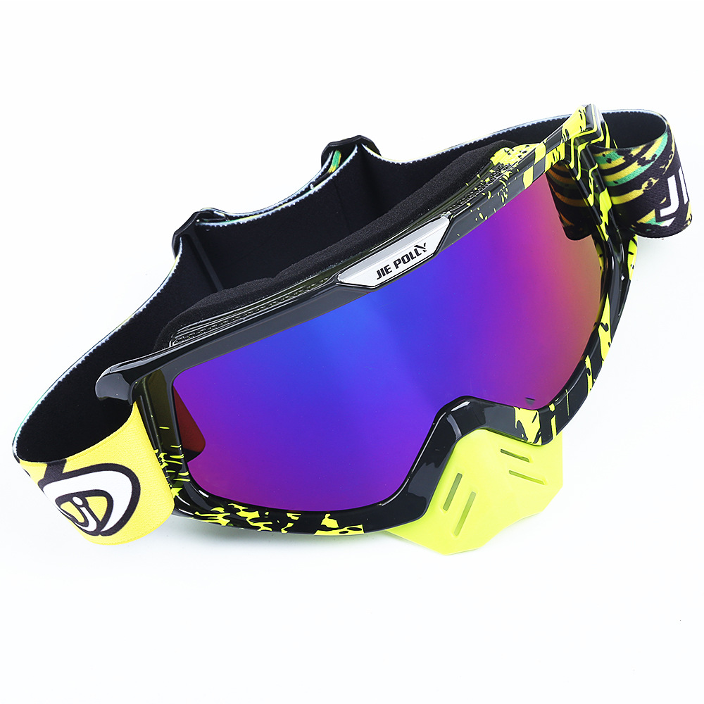 제조 업체 재고 새로운 분리 가능한 코 휴식 승마 고글 마스크 고글 할리 헬멧 고글 오토바이 고글