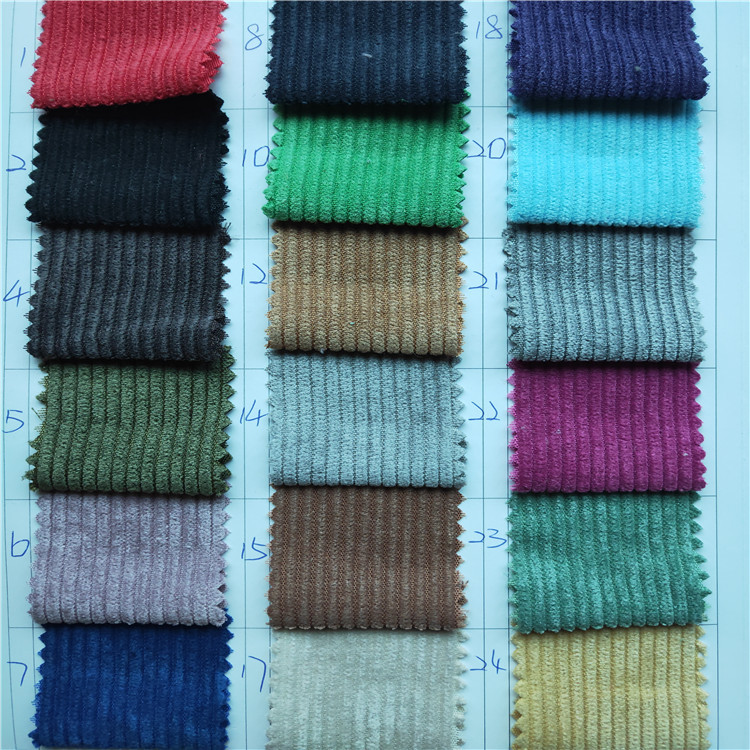 现货供应 8条锦涤无弹灯芯绒面料 秋冬加厚保暖男女 童装鞋帽面料