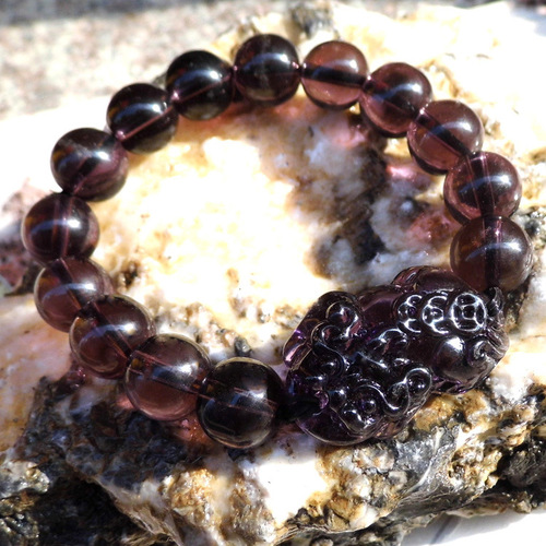 Factory Wholesale Yellow Crystal Pixiu Bracelet, Necklace, Bead Bracelet, Accessory Chain, Accessory Decor, Versatile Wealth-Bringing Pixiu Bodhi Beads Gift