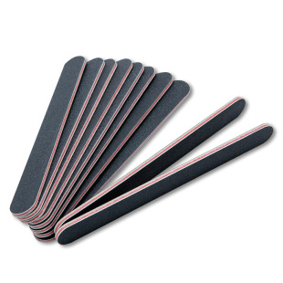 Factory wholesale black nail file nail art double-sided polishing strip eva red heart scrub strip 100/180