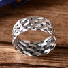 Accessory, men's retro woven ring, wholesale, silver 925 sample, 047092W