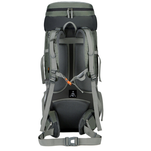 Cross-border new camping 75L mountaineering bag, large capacity waterproof backpack, hiking bag with free rain cover