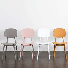 厂家直销网红糖果椅北欧现代简约家用成人创意餐厅塑料欧式休闲椅
