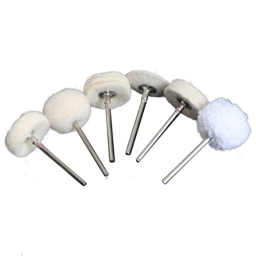 Electric grinder polishing cloth wheel grinding head with handle polishing wool grinding head cotton cloth wheel T-shaped wool polishing mini